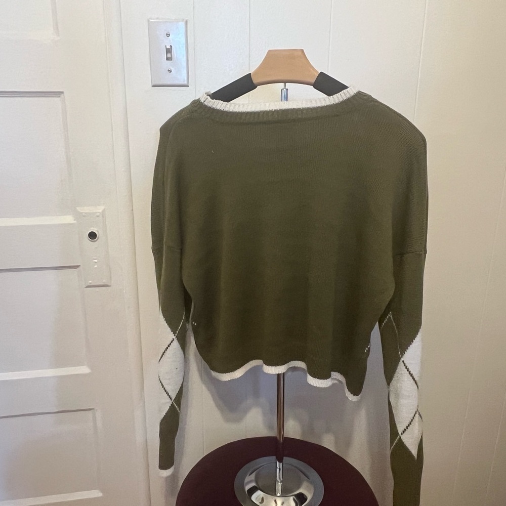 Daily News Sweater - Olive/combo - Picture 6 of 6